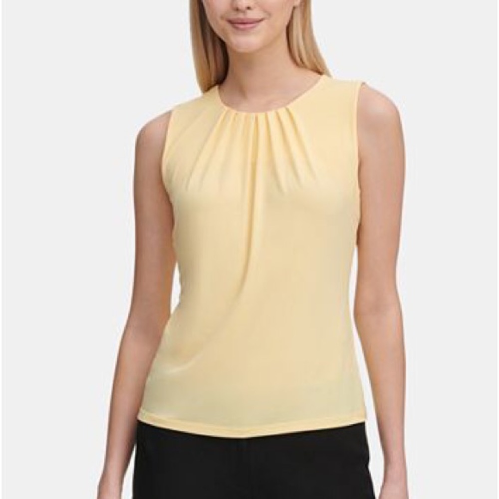 Calvin Klein yellow sleeveless shirt